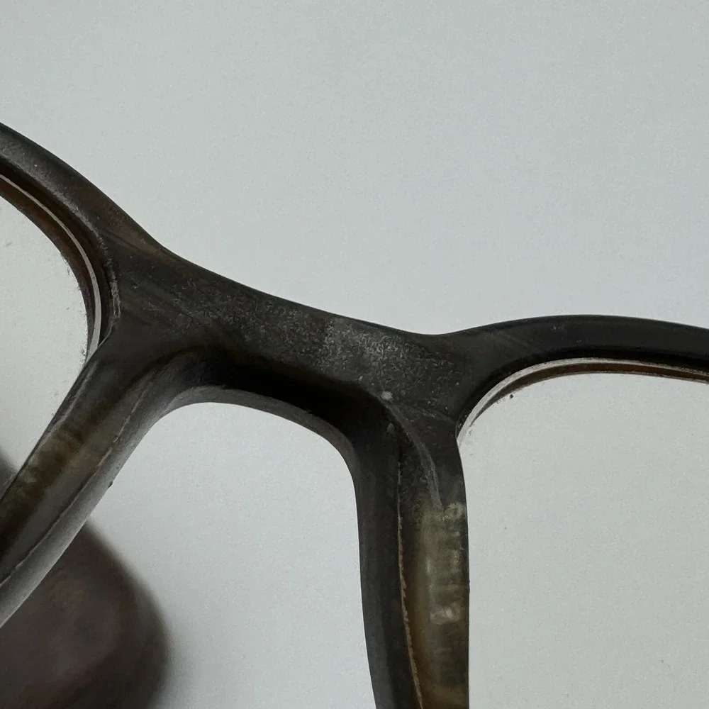 Safilo‎ Team 4157 OF24 140 Brown Wood Look Eyeglass Frames ONLY Italy with Case